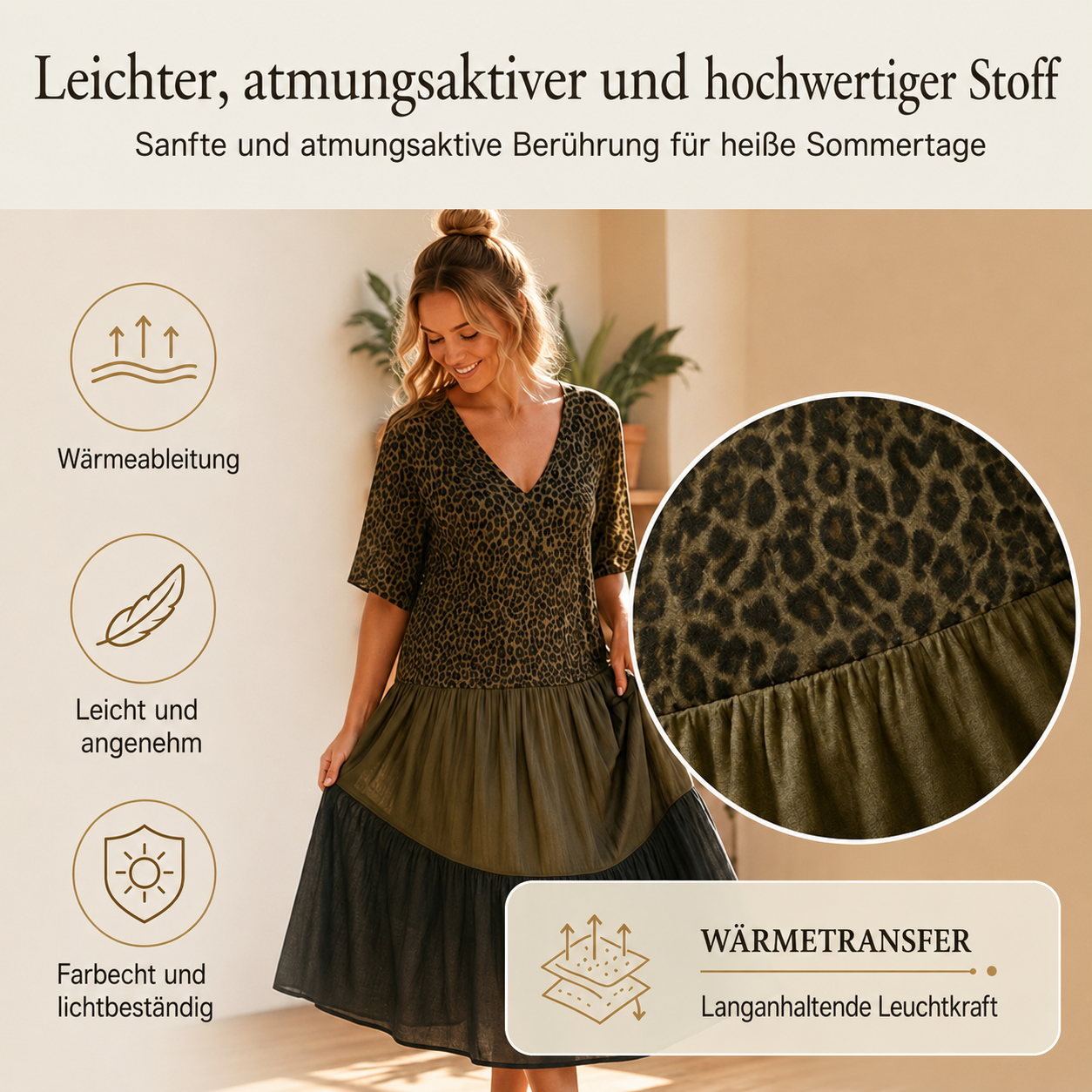 Oellame | Robe maxi élégante avec jupe à volants