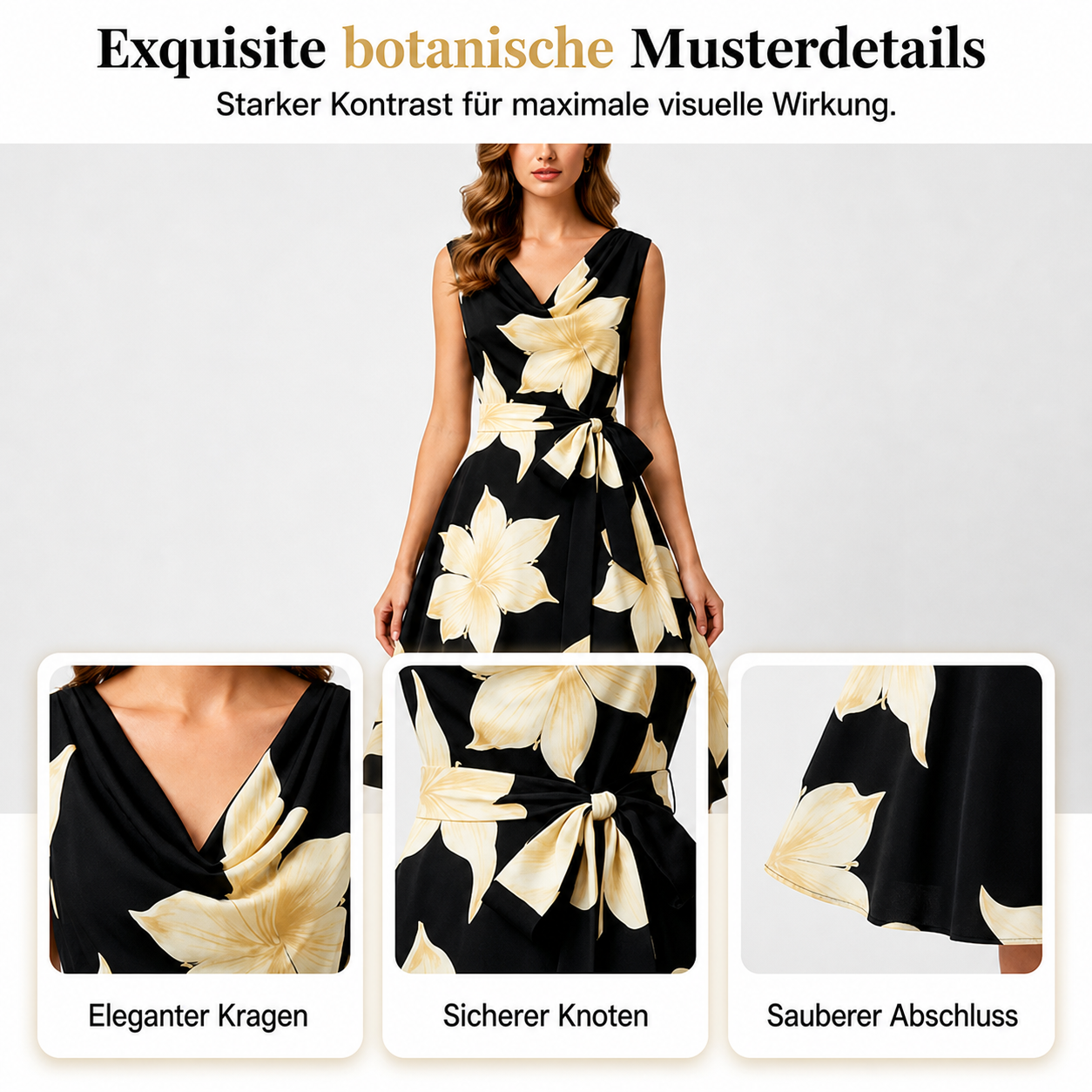 Lavicia | Robe respirante avec taille marquée