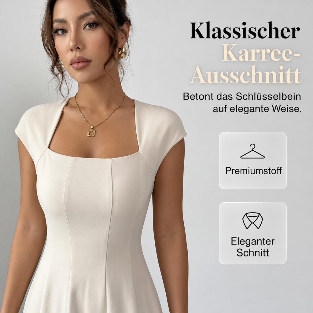 Bethiena | Robe élégante en A avec décolleté carré