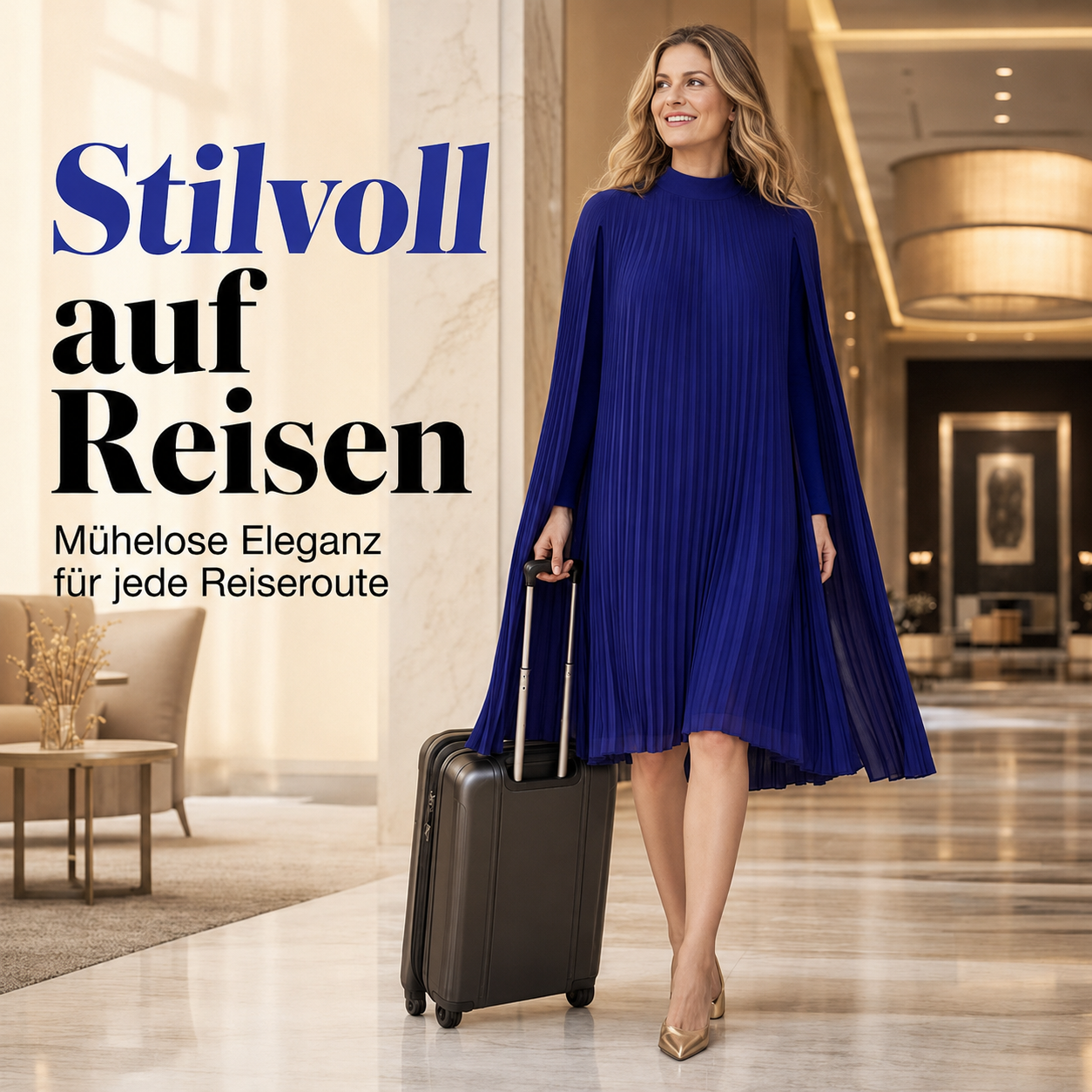 Cyriss | Robe Mini Élégante avec Manches Cape Fluides