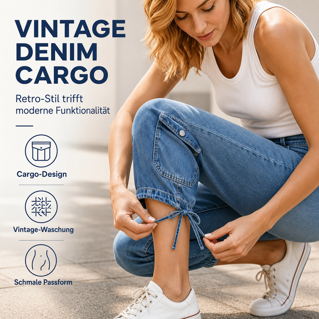 Movelia | Jean décontracté mi-genou avec taille confortable