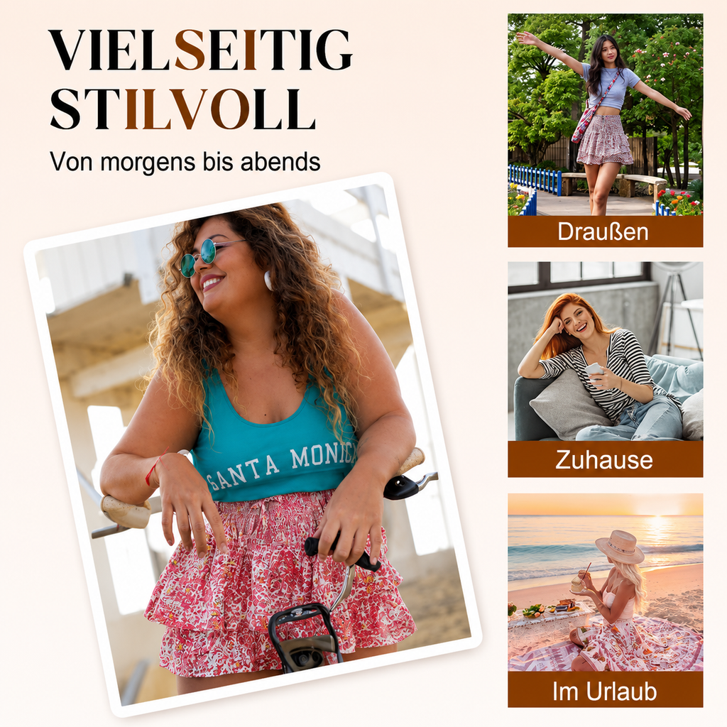 Pamelae | Jupe-culotte florale à volants