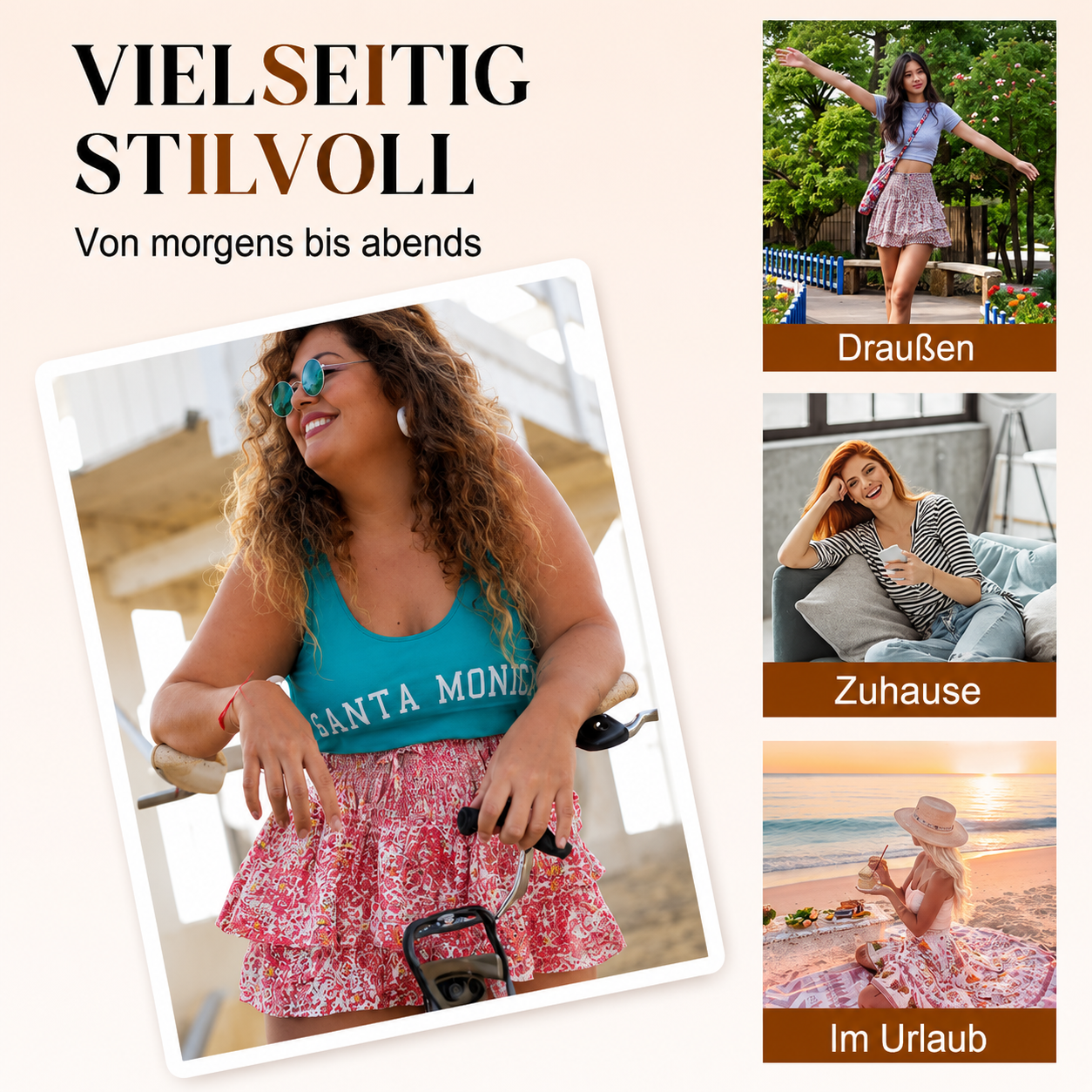 Pamelae | Jupe-culotte florale à volants