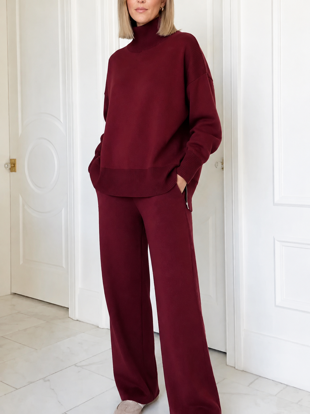 Avenia | Ensemble de voyage avec haut et zips latéraux