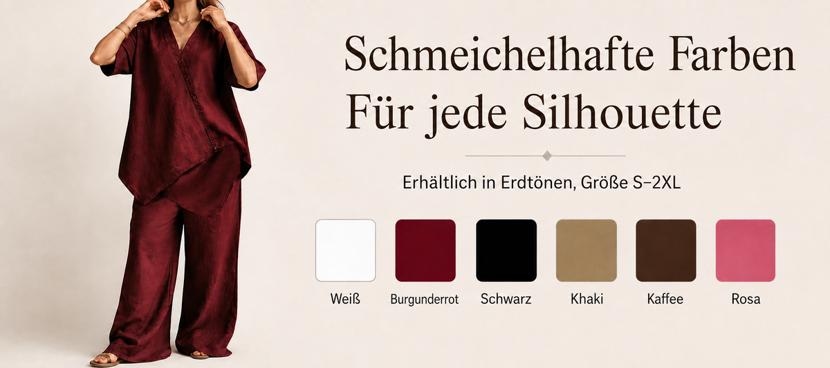 Osterlah | Ensemble asymétrique à deux pièces avec pantalon large