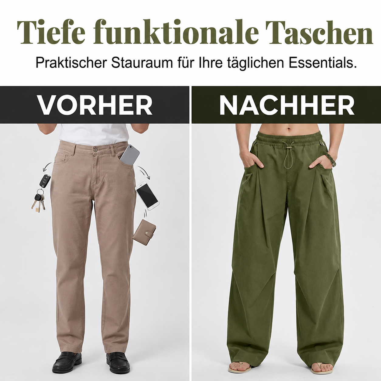 Taviana | Pantalon Harem Volumineux avec Plis