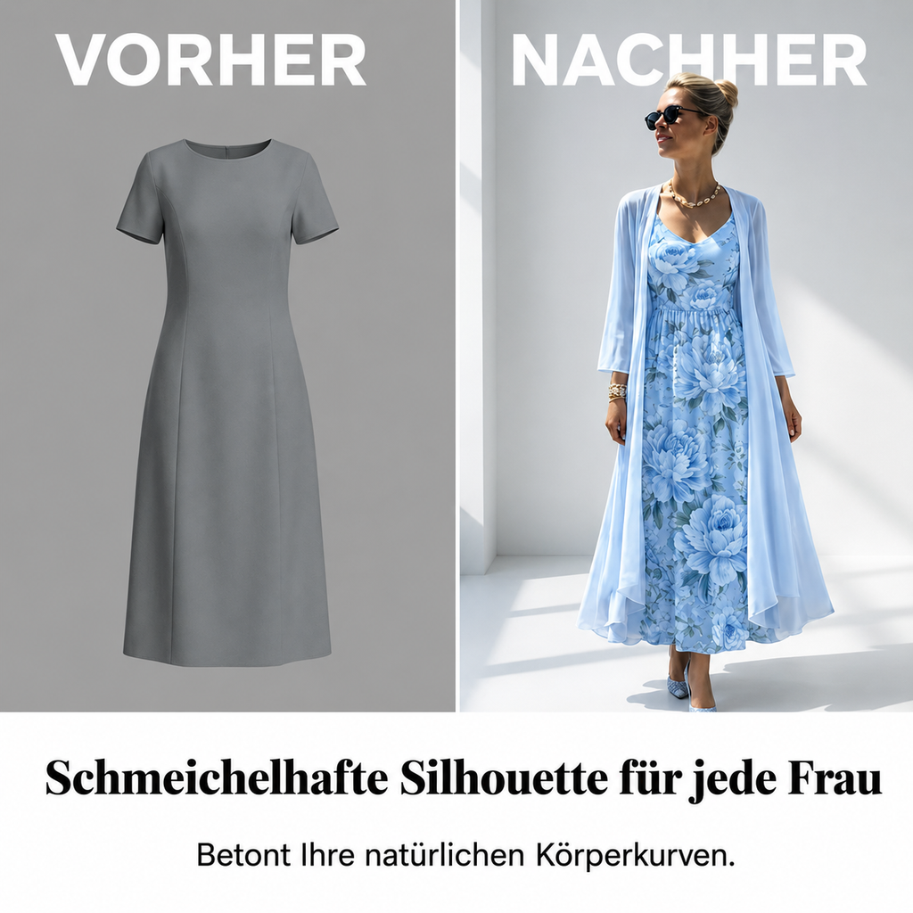 Baselma | Ensemble de robe à deux pièces romantique pour les vacances