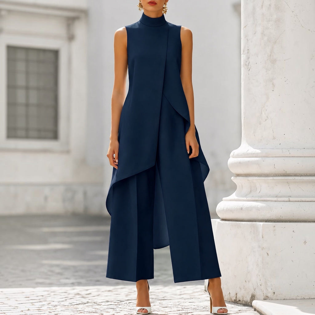 Jelyra | Robe longue moderne avec design asymétrique