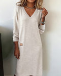 Carmen™ - Robe pull avec décolleté en V