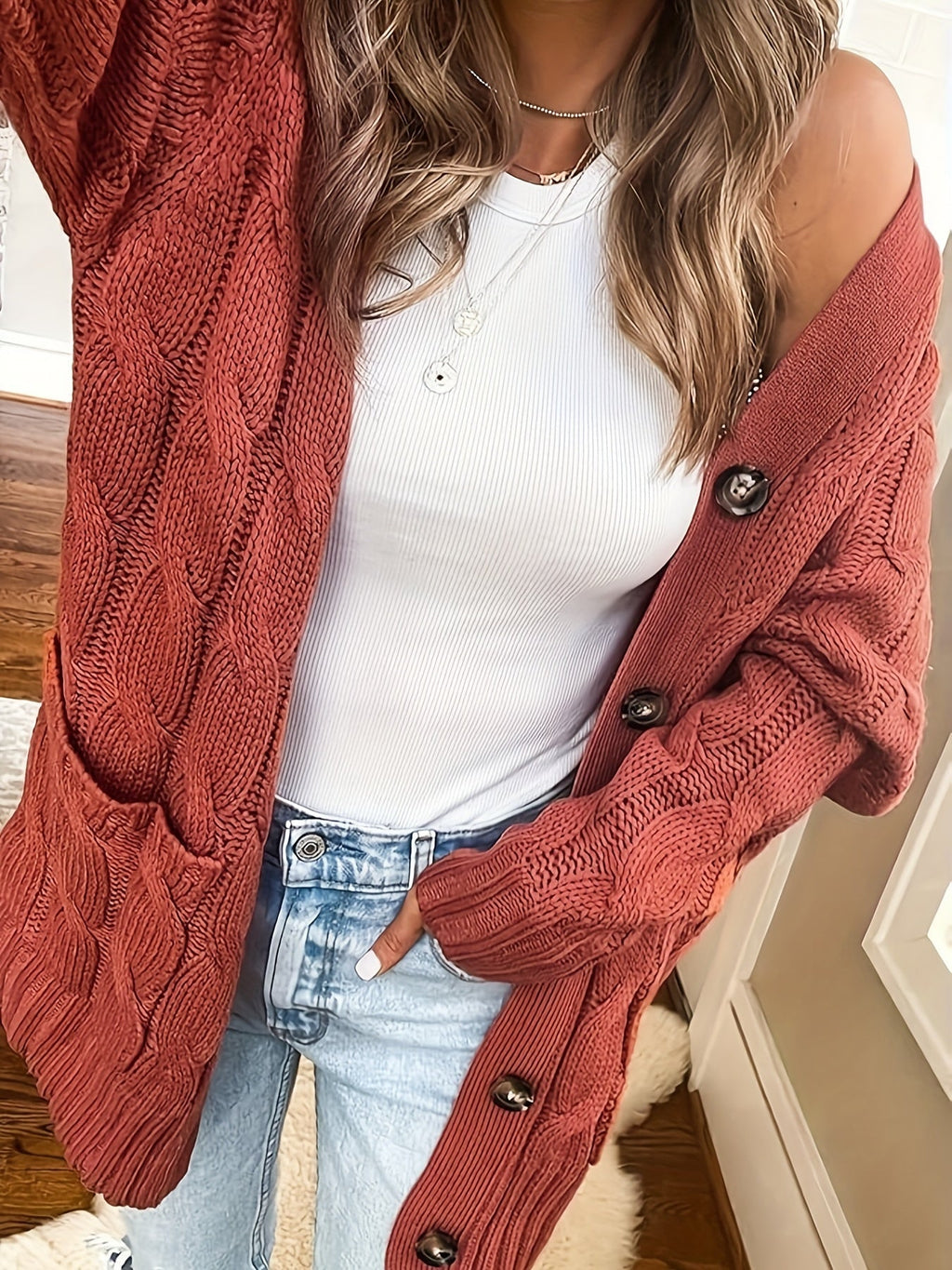 VESTE TRICOTÉE ÉLÉGANTE POUR FEMMES