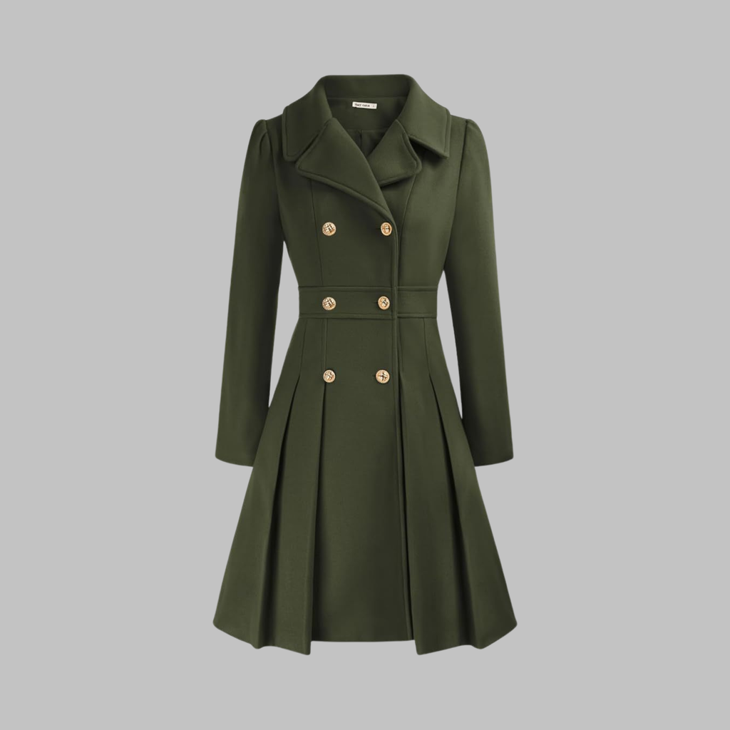 Manteau Double Boutonnage Femme – Coupe Classique et Élégance Intemporelle