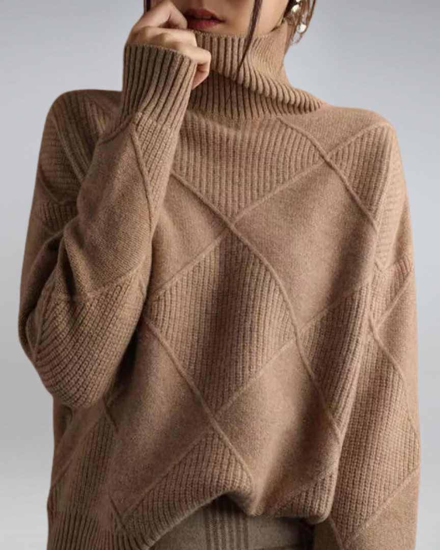 Elowen | Pull Col Roulé Élégant et Polyvalent