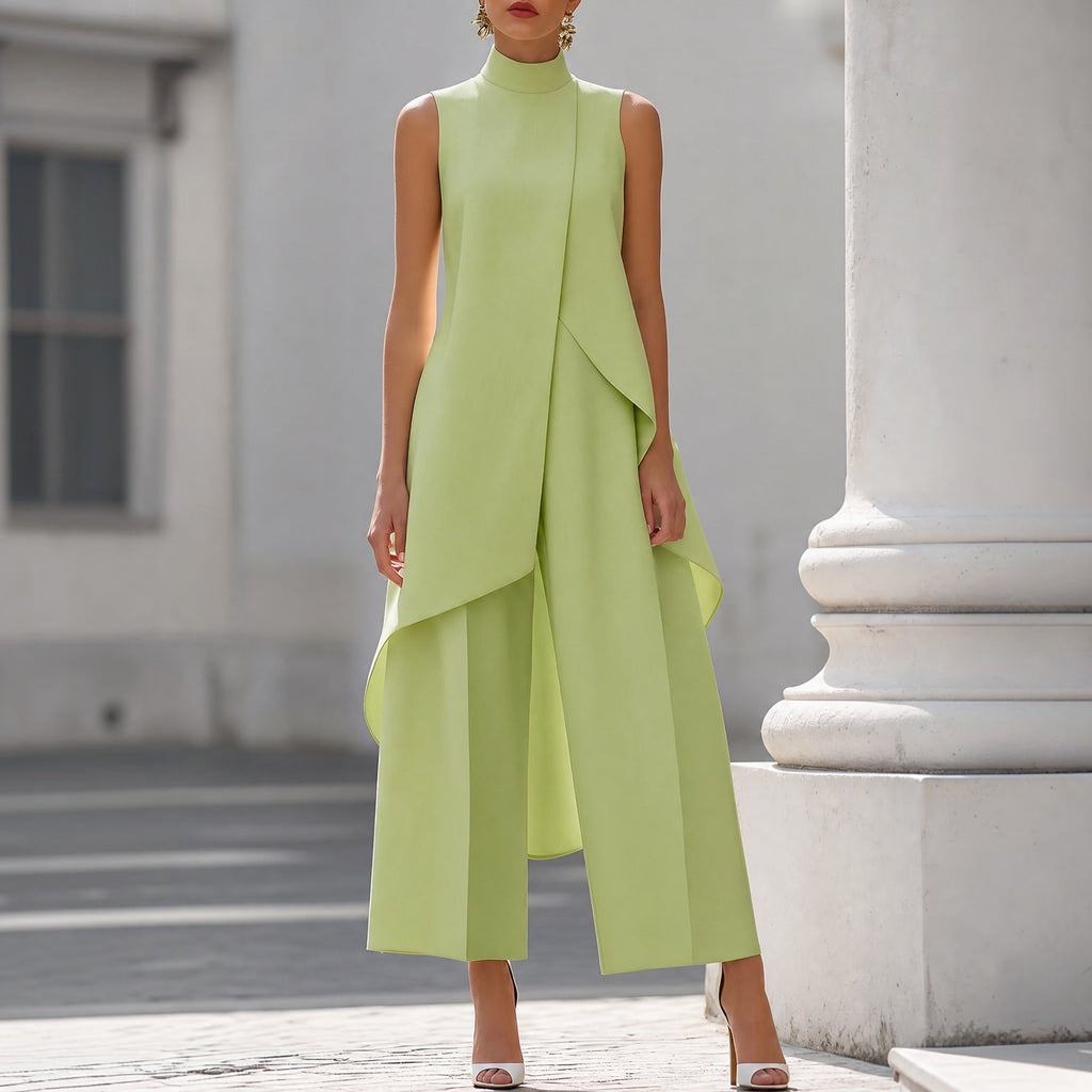Jelyra | Robe longue moderne avec design asymétrique