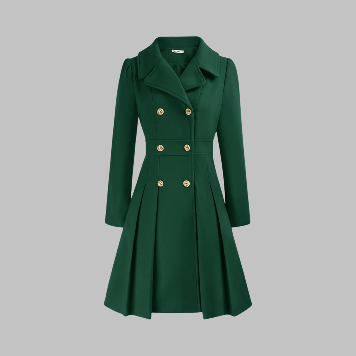 Manteau Double Boutonnage Femme – Coupe Classique et Élégance Intemporelle