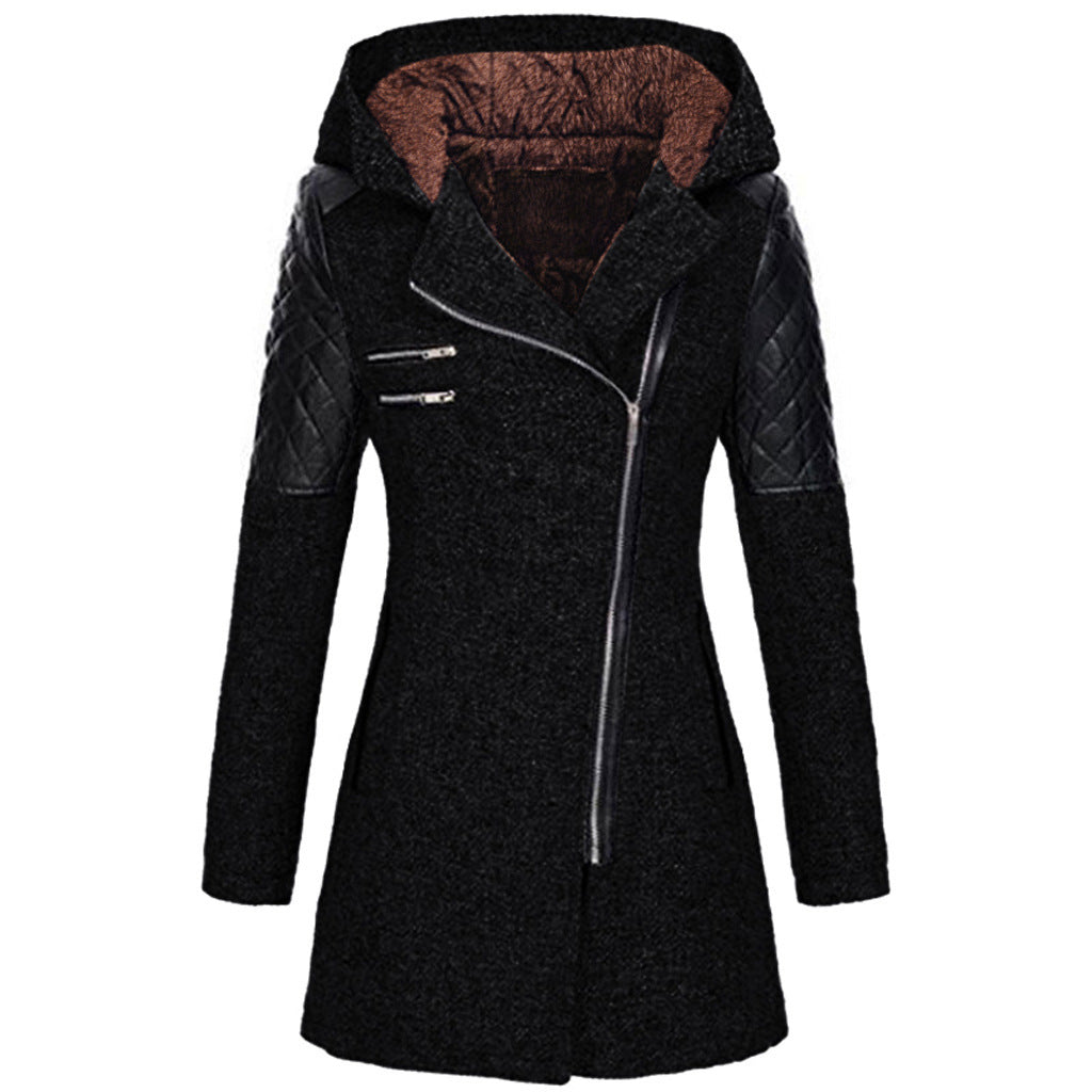 Wendy - Manteau d'Hiver Stylé Cintré avec Capuche
