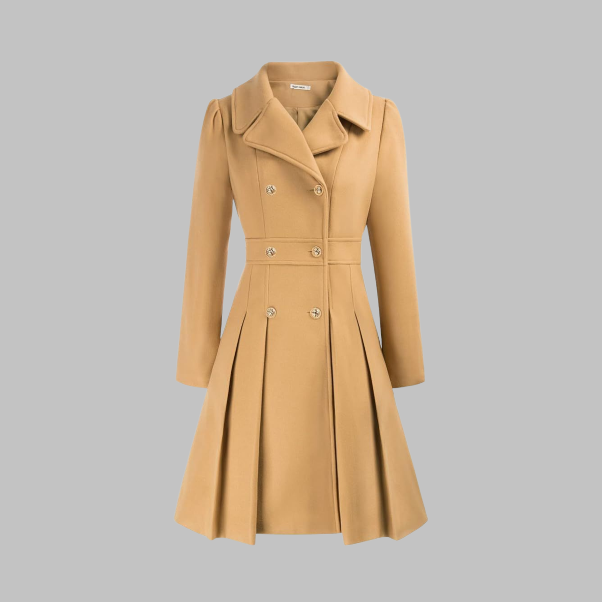Manteau Double Boutonnage Femme – Coupe Classique et Élégance Intemporelle