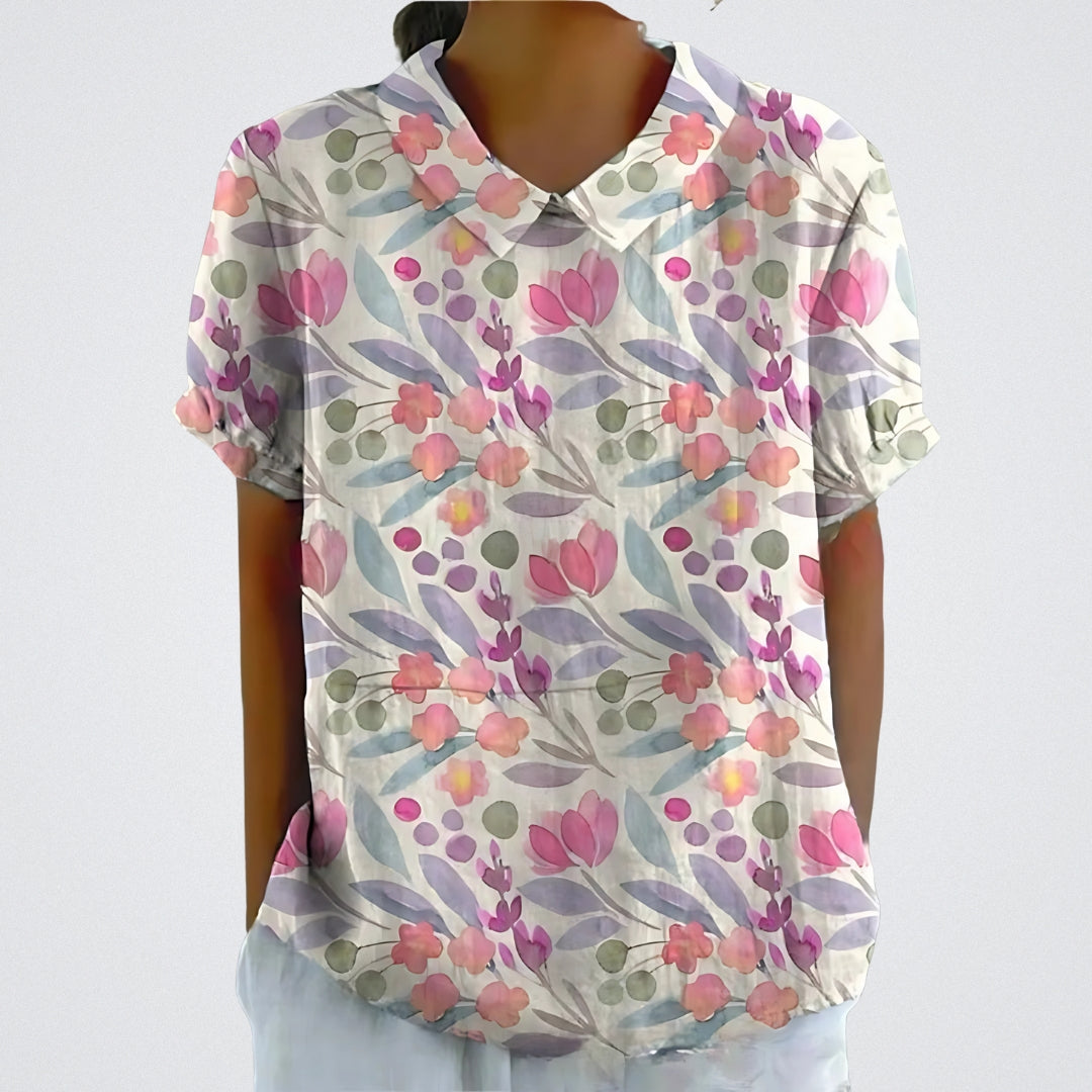 Lina™ - Blouse élégante avec motif floral