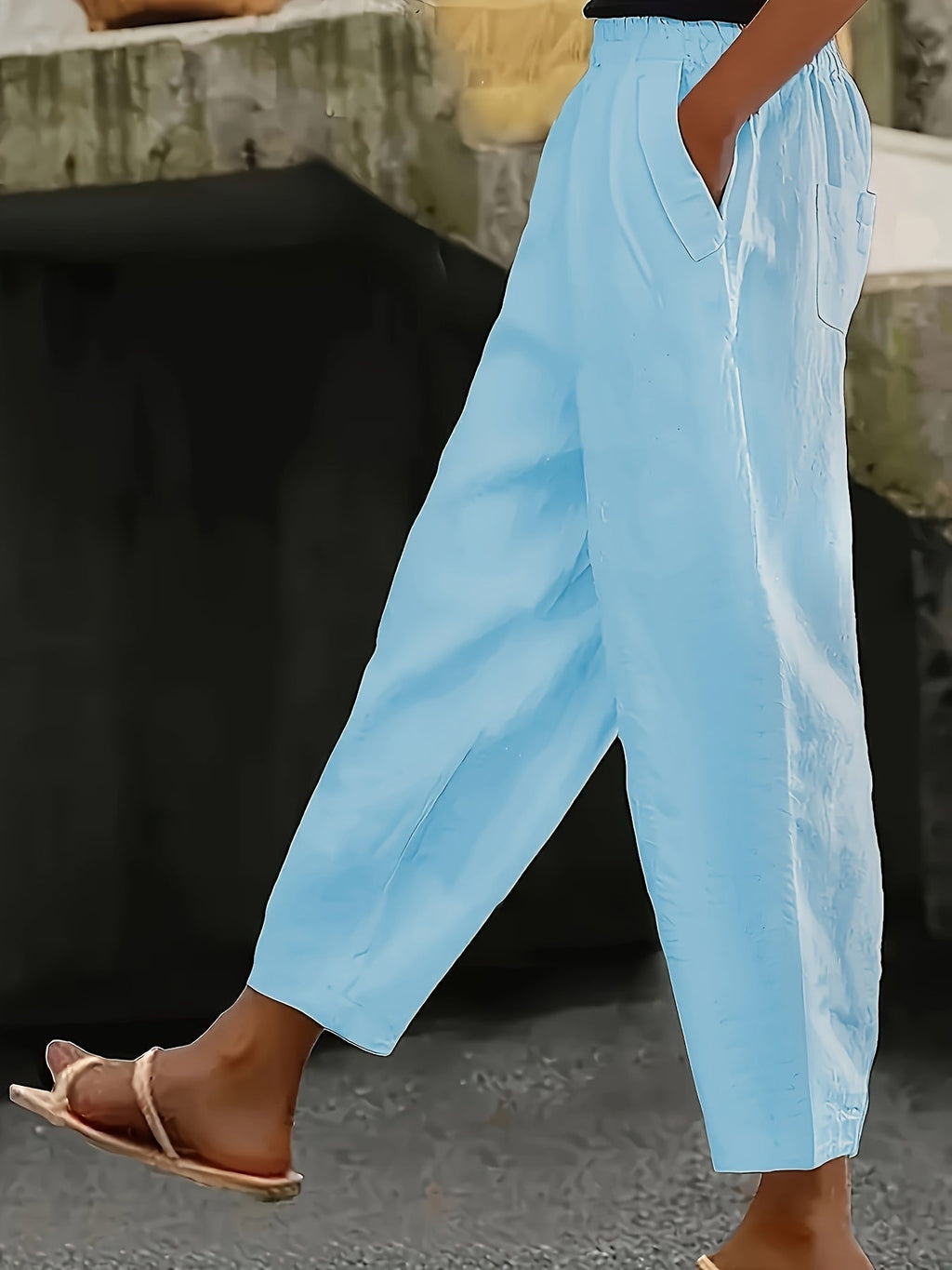 Rachel™ - Capri confortable avec ceinture élastique