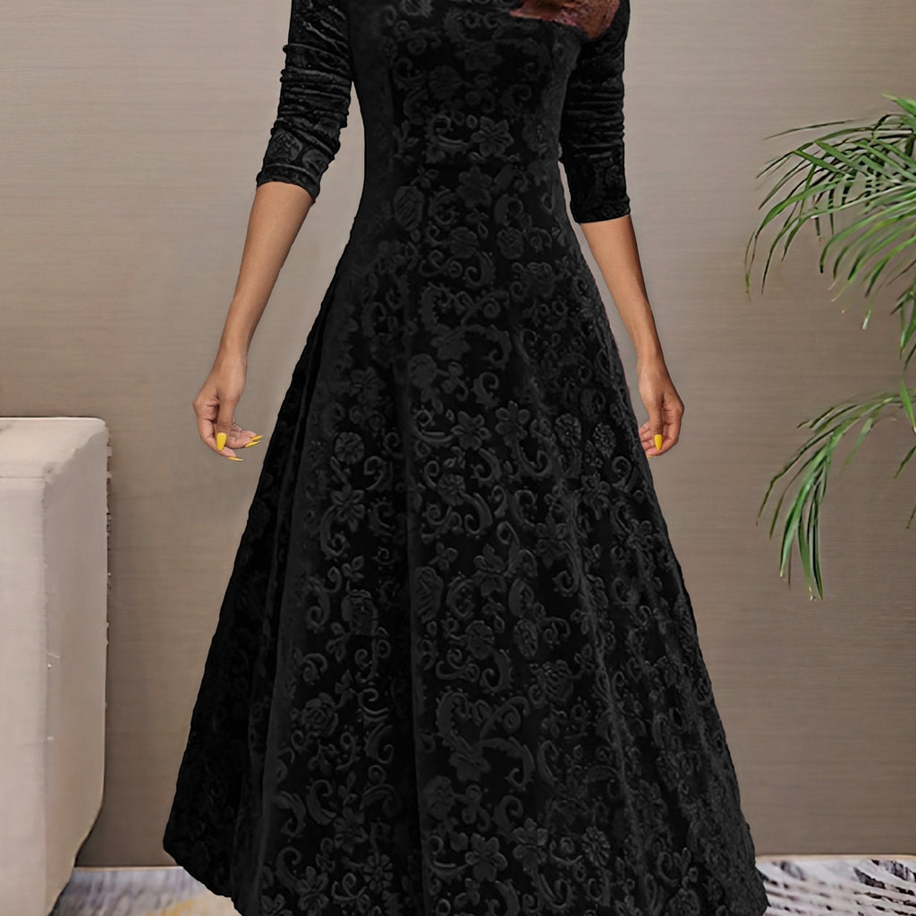 Nancy | Robe de fête en velours luxueux