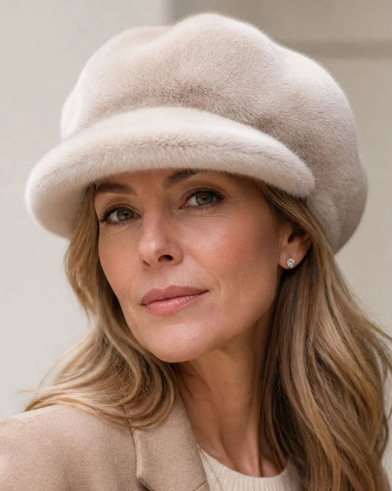 Chapeau Nuage en Fausse Fourrure
