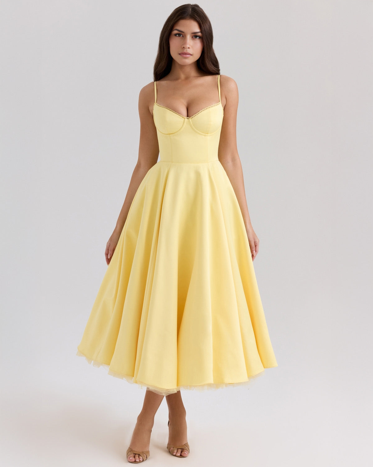 Ophira™ - Robe Midi Corset Élégante