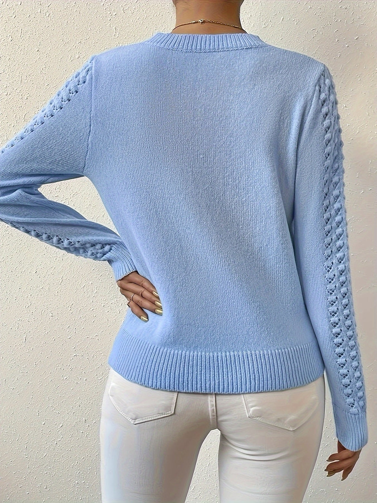 Helena | Pull en tricot pointelle léger et confortable pour femmes