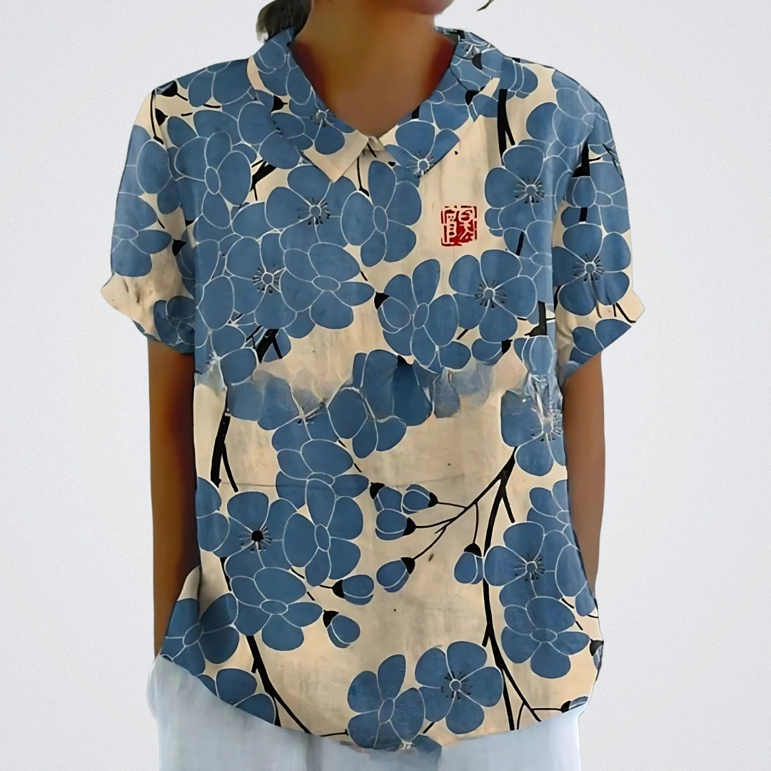 Lina™ - Blouse élégante avec motif floral