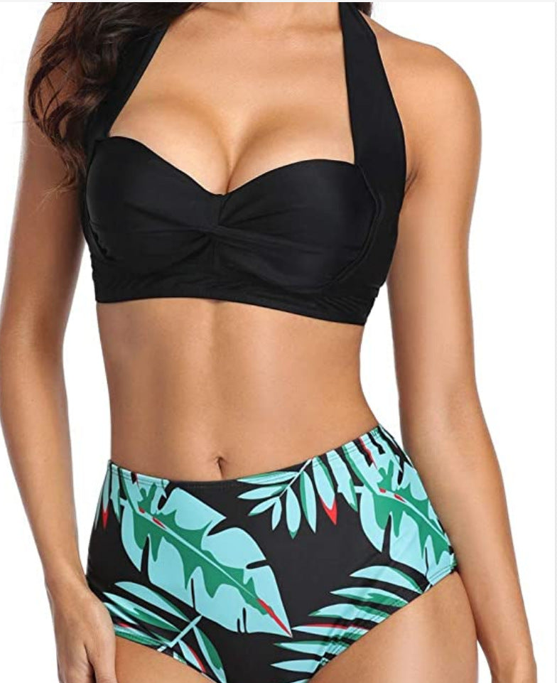 Bikini Femme à la Mode avec Culotte Haute R&B