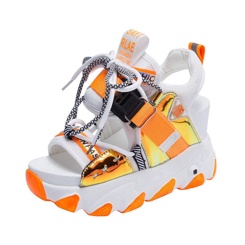 Sandales Sportives Femmes Hautes avec Semelle Antidérapante et Design Tendance R&B