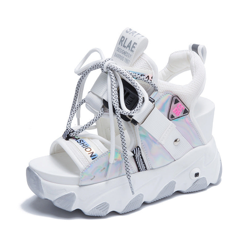 Sandales Sportives Femmes Hautes avec Semelle Antidérapante et Design Tendance R&B