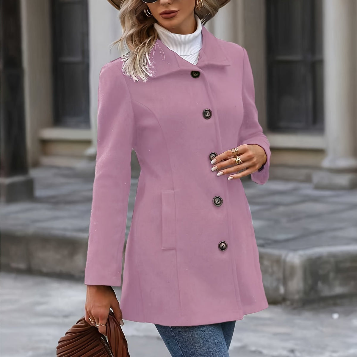 Julia | Trench-coat mi-long élégant et féminin