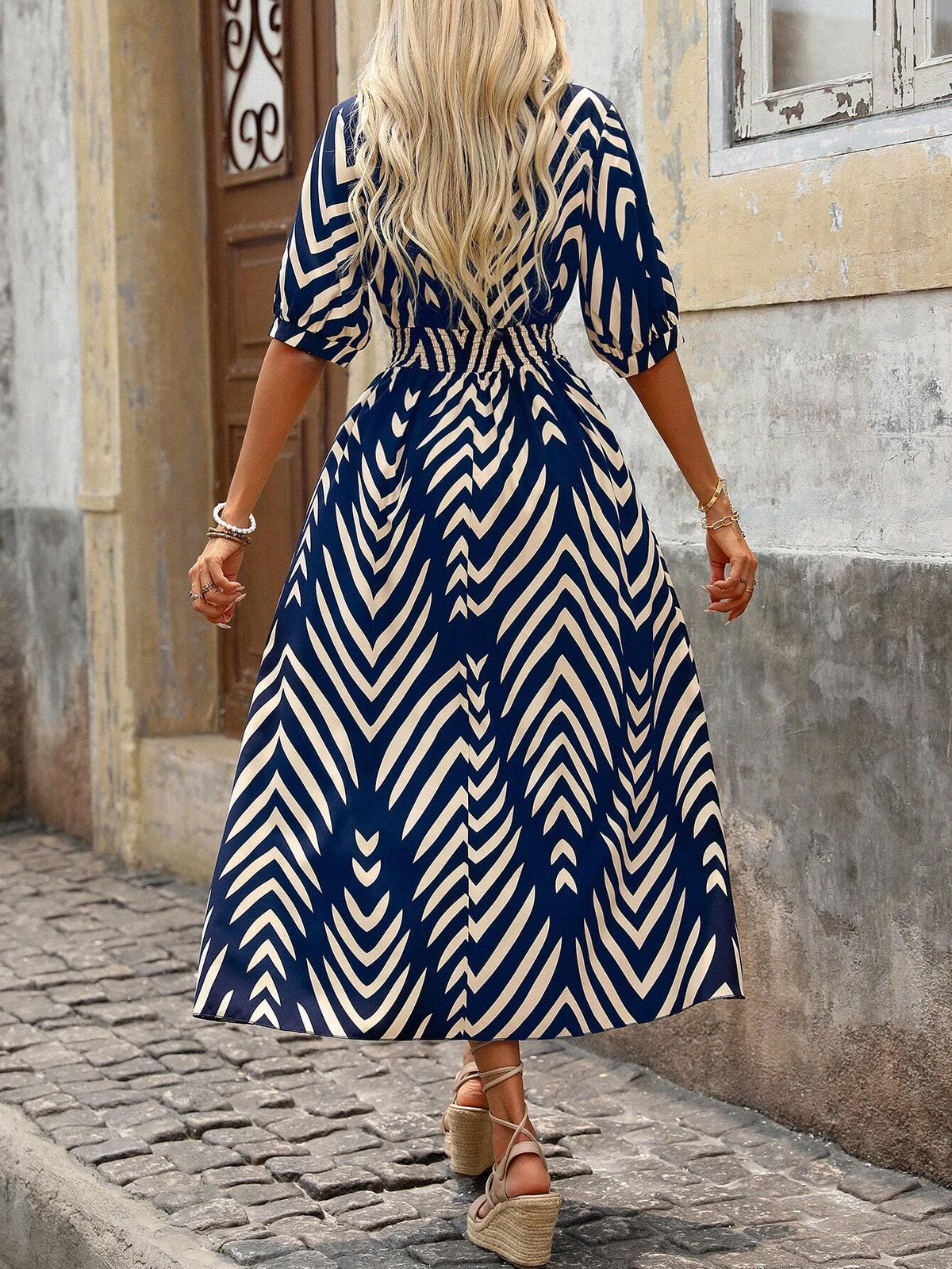 Robe Boho Femme | Imprimé Géométrique