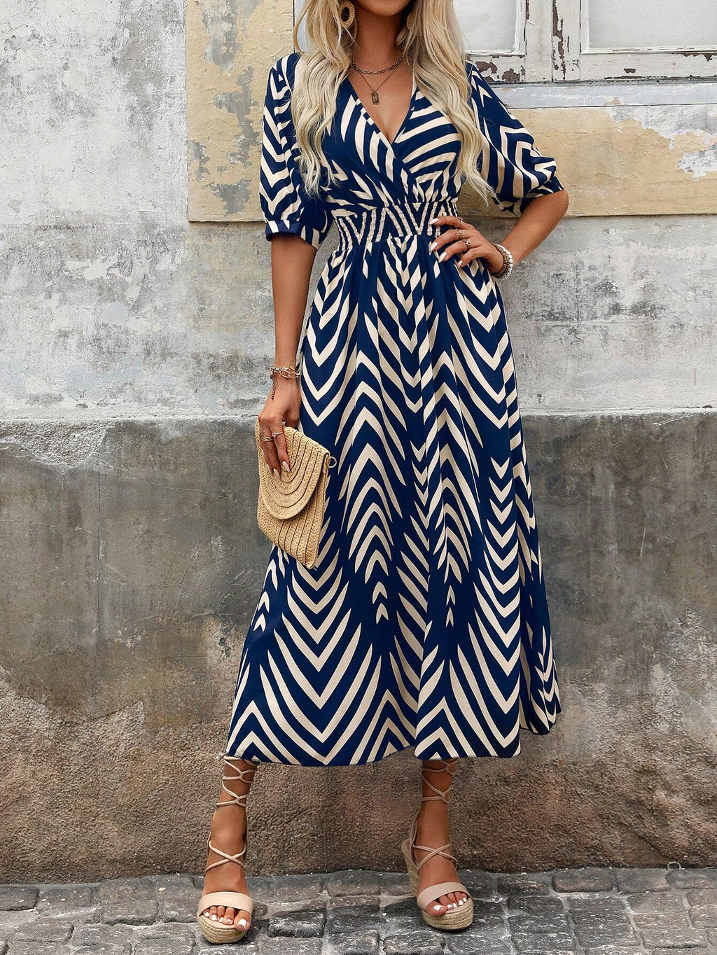 Robe Boho Femme | Imprimé Géométrique