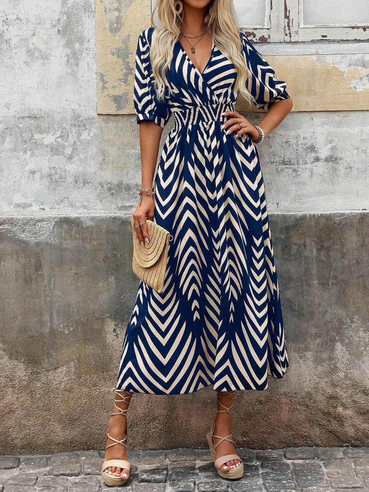 Robe Boho Femme | Imprimé Géométrique