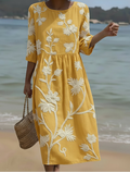 Sofia | Robe midi à fleurs élégante