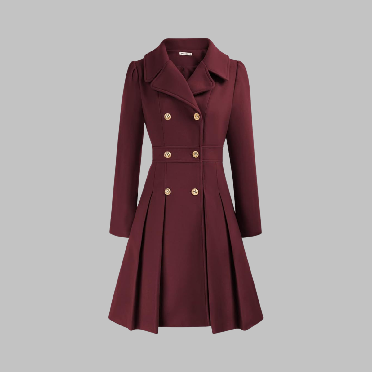 Manteau Double Boutonnage Femme – Coupe Classique et Élégance Intemporelle
