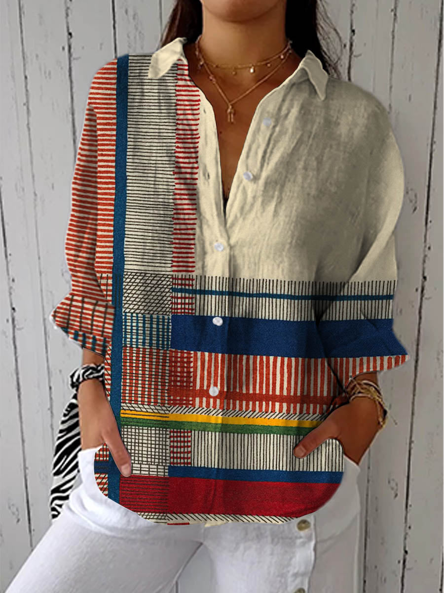 Freyja | Blouse avec motif artistique