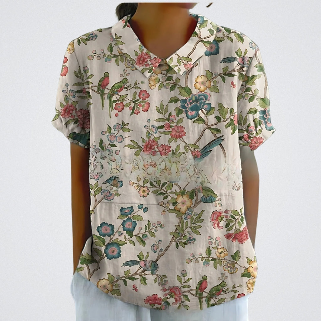 Lina™ - Blouse élégante avec motif floral