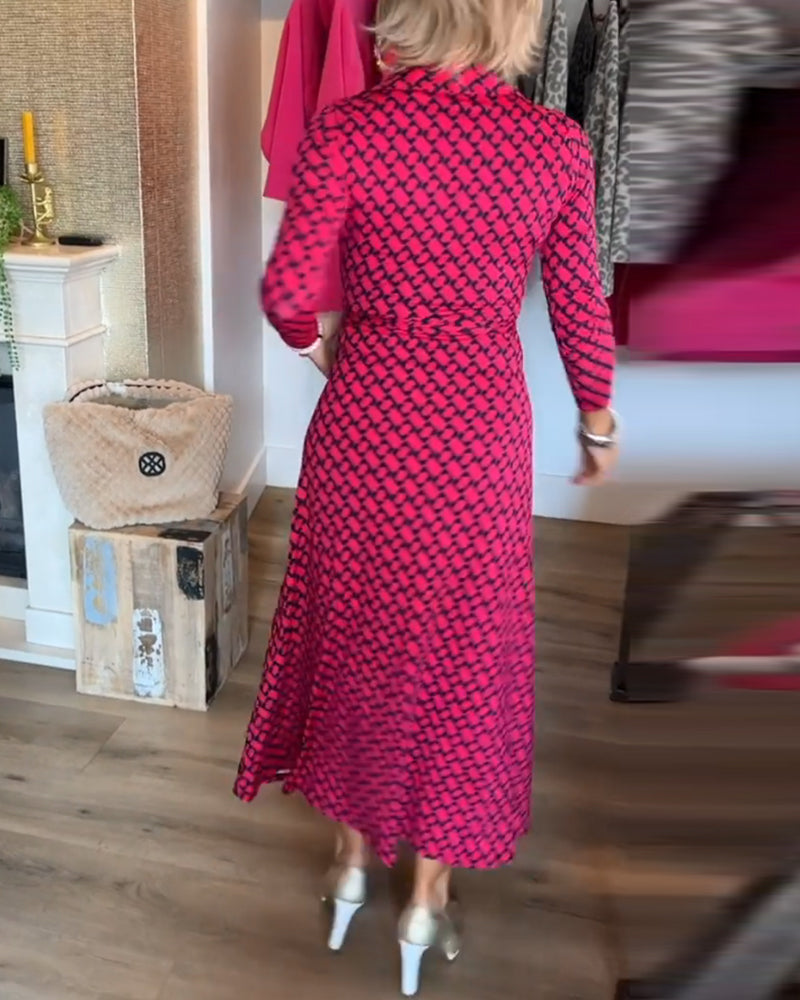 Robe Maxi Élégante à Col V
