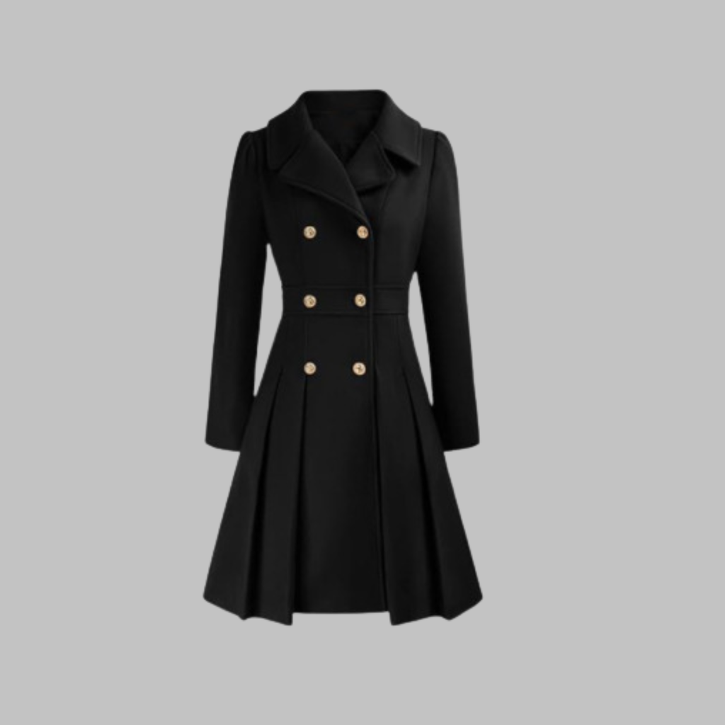 Manteau Double Boutonnage Femme – Coupe Classique et Élégance Intemporelle