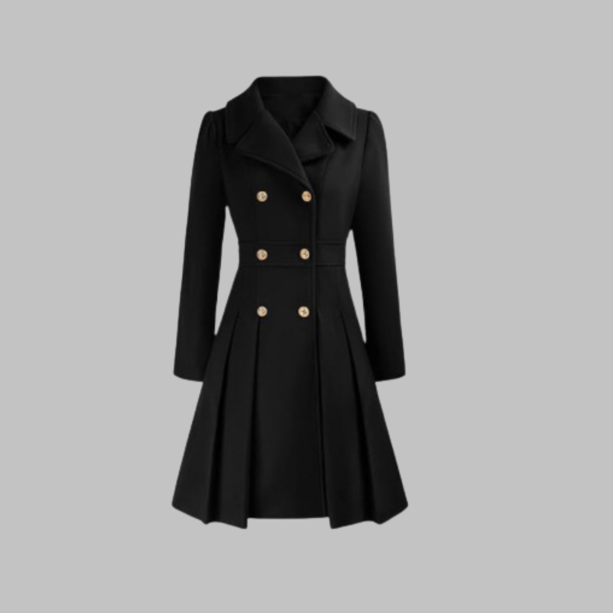 Manteau Double Boutonnage Femme – Coupe Classique et Élégance Intemporelle