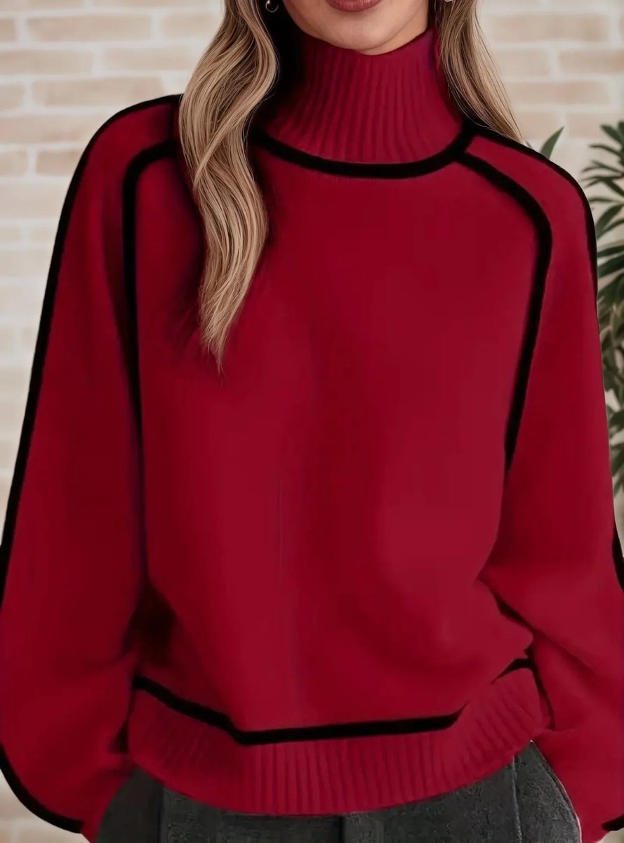 Emily | Pull à Col Roulé Oversize Élégant et Confortable