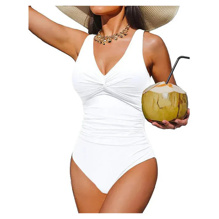 Naicel | Maillot de bain une pièce élégant avec taille froncée