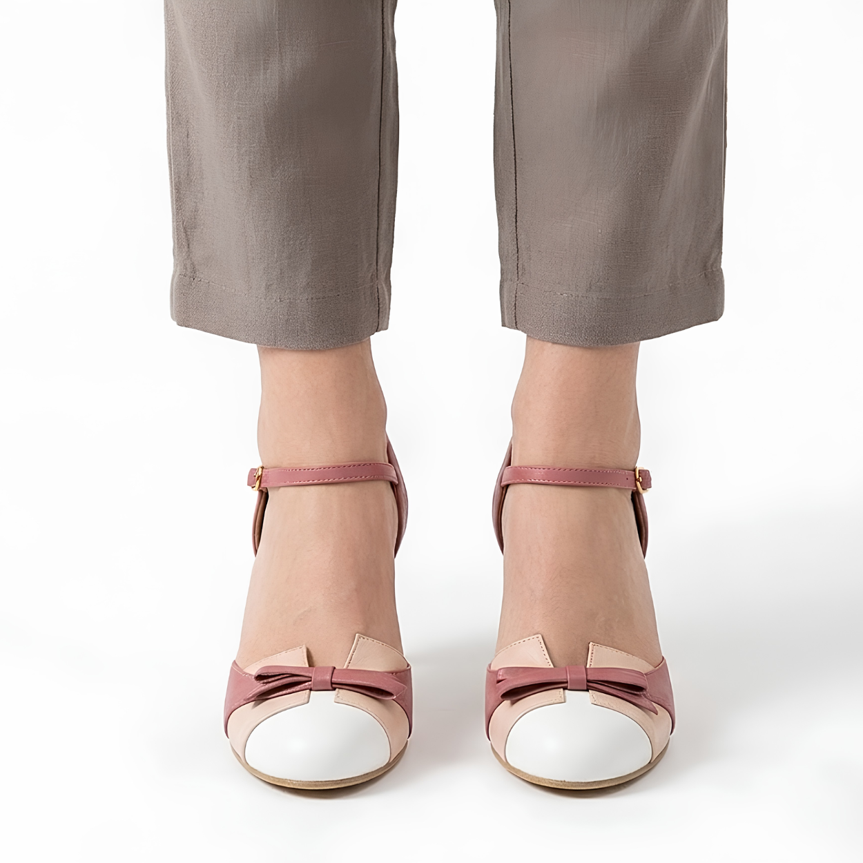 Escarpins à Talons pour Femme avec Bride de Cheville et Bout Pointu