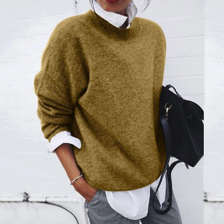 Simone - Pull Oversize Élegant en Tricot Lâche