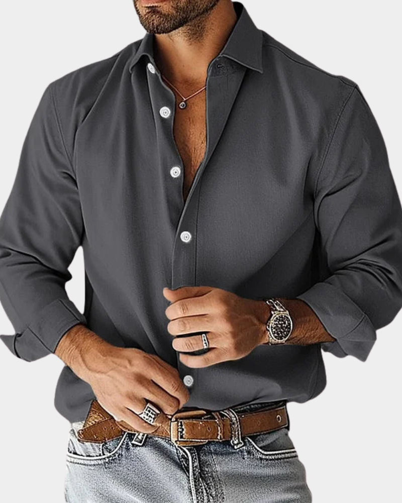 Tyson | Chemise à manches longues pour hommes avec boutons