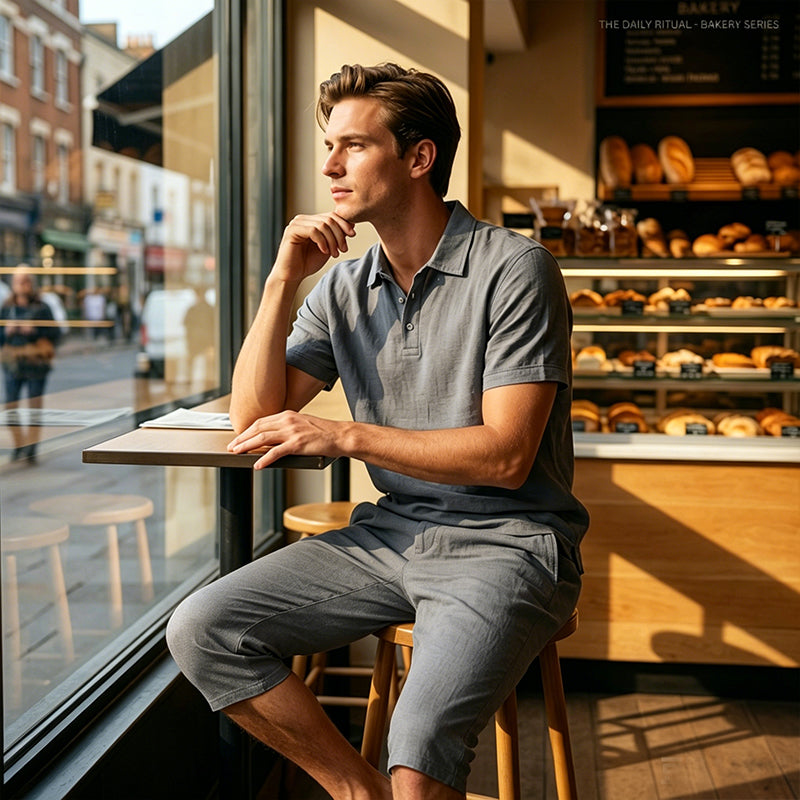 Nikvoon | Ensemble chemise et pantalon en lin adapté à la vie quotidienne
