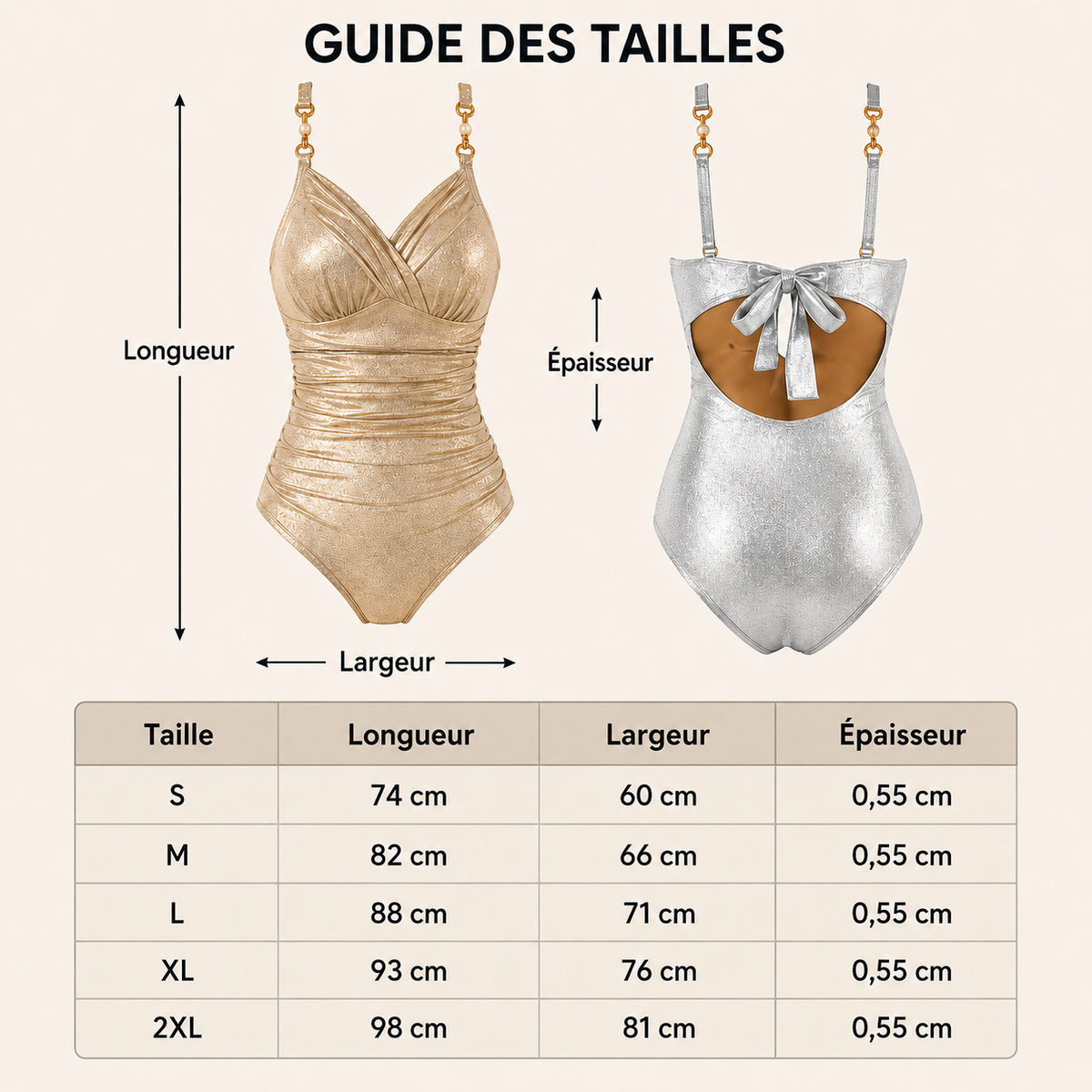 Izabela | Maillot de bain luxueux à silhouette élancée