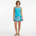 Maillot de Bain Tankini Dos Nageur avec Jupe de Bain Imprimée Palmier