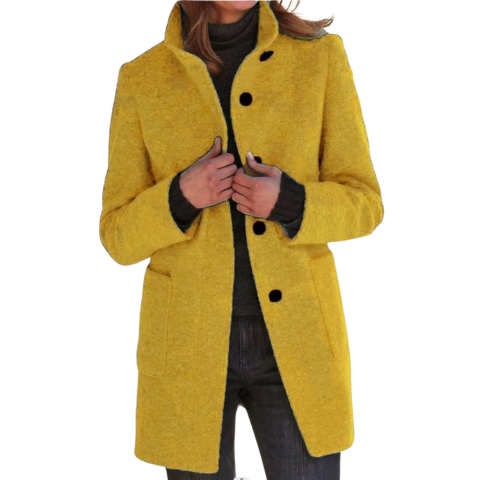 Manteau rembourré boutonné pour femme | Hiver
